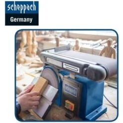 LEVIGATRICE COMBINATA DA BANCO NASTRO 100 MM DISCO 150 MM SCHEPPACH BTS800 -Scheppach 13739351 4