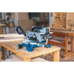 TRONCATRICE LEGNO SEGA CIRCOLARE CON PIANETTO LAMA 254 MM 1800W SCHEPPACH HM100T -Scheppach 13739364 3
