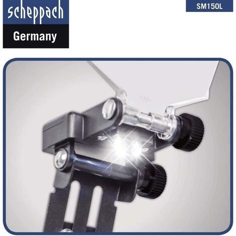 SMERIGLIATRICE DA BANCO 6 ø150 DOPPIA MOLA SCHEPPACH SM150L LUCE LED 400W 6 SMERIGLIATRICE DA BANCO 6 ø150 DOPPIA MOLA SCHEPPACH SM150L LUCE LED 400W - immagine 4