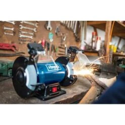 SMERIGLIATRICE DA BANCO 6 ø150 DOPPIA MOLA SCHEPPACH SM150L LUCE LED 400W 11 SMERIGLIATRICE DA BANCO 6 ø150 DOPPIA MOLA SCHEPPACH SM150L LUCE LED 400W -Scheppach 13739387 5