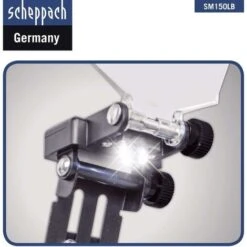 SMERIGLIATRICE DA BANCO MOLA SPAZZOLA DA 6 ø150 SCHEPPACH SM150LB LUCE-LED 400W -Scheppach 13739388 5