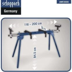 CAVALLETTO DI SUPPORTO UNIVERSALE PER TRONCATRICI ESTENSIONI SCHEPPACH UMF2000 11 CAVALLETTO DI SUPPORTO UNIVERSALE PER TRONCATRICI ESTENSIONI SCHEPPACH UMF2000 -Scheppach 13739438 5