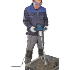 TRAPANO MISCELATORE MESCOLATORE CON FRUSTA COLLA E MALTA 1200W SCHEPPACH PM1200 -Scheppach 13739444 4