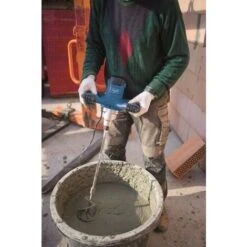 TRAPANO MISCELATORE MESCOLATORE CON FRUSTA COLLA E MALTA 1200W SCHEPPACH PM1200 -Scheppach 13739444 5