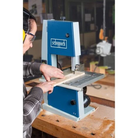 SEGA A NASTRO X LEGNO 300W SCHEPPACH BASA1 BANCO VERTICALE + GONIOMETRO + LAME 4 SEGA A NASTRO X LEGNO 300W SCHEPPACH BASA1 BANCO VERTICALE + GONIOMETRO + LAME - immagine 2