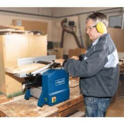 PIALLA DA BANCO FILO SPESSORE 204mm SCHEPPACH HMS850 + LAME COLTELLI DI RICAMBIO -Scheppach 13739637 4