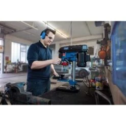 TRAPANO A COLONNA DA BANCO CON PUNTATORE LASER 500W 230V SCHEPPACH DP16VLS -Scheppach 14360217 3