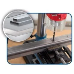 TRAPANO A COLONNA DA BANCO CON PUNTATORE LASER 500W 230V SCHEPPACH DP16VLS -Scheppach 14360217 4