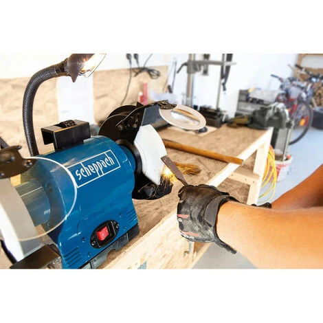 Scheppach - Touret à Meuler 550W (moteur Induction) - BG200 AL 5 Scheppach - Touret à Meuler 550W (moteur Induction) - BG200 AL - immagine 3