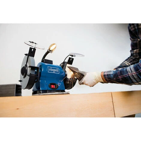 Scheppach - Touret à Meuler 550W (moteur Induction) - BG200 AL 6 Scheppach - Touret à Meuler 550W (moteur Induction) - BG200 AL - immagine 4