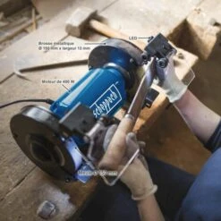 Scheppach - Touret à Meuler 400W Ø 150mm Avec Brosse - SM150LB -Scheppach 45301112 4
