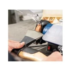 SMERIGLIATRICE MOLA DA BANCO LUCIDATRICE FLESSIBILE SCHEPPACH HG35 + KIT FRESE -Scheppach 51166819 5