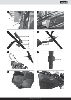 Scheppach MS161-46 Taglio 46 Cm, Trazione Semovente 150 Cc 6in1 -Scheppach 5911244905 multi 1