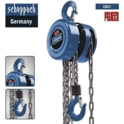 PARANCO MANUALE A CATENA ALZATA METRI 3 SOLLEVAMENTO 1000 KG SCHEPPACH CB01 -Scheppach 63858962 4