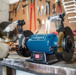 SCHEPPACH Sm150lb Luce Led Smerigliatrice Da Banco Mola E Spazzola Da 6" ø 150MM 400w 220V -Scheppach immagine 2023 08 02 111703