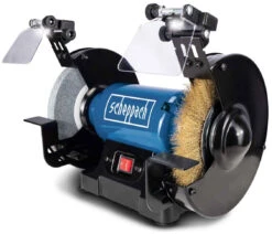 SCHEPPACH Sm200lb Luce Led Smerigliatrice Da Banco Mola E Spazzola 200mm 500W 220V