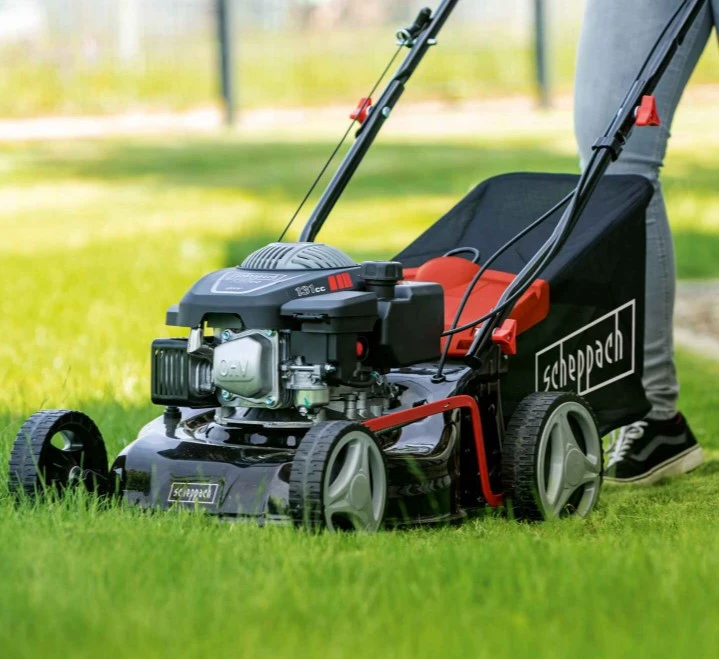 Scheppach Mp132-42 Rasaerba Tagliaerba A Scoppio A Spinta 3in1 132cc Taglio 42cm, Scocca In Metallo 9 Scheppach Mp132-42 Rasaerba Tagliaerba A Scoppio A Spinta 3in1 132cc Taglio 42cm, Scocca In Metallo - immagine 7