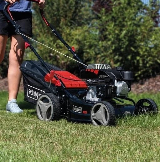 Scheppach Mp132-42 Rasaerba Tagliaerba A Scoppio A Spinta 3in1 132cc Taglio 42cm, Scocca In Metallo 11 Scheppach Mp132-42 Rasaerba Tagliaerba A Scoppio A Spinta 3in1 132cc Taglio 42cm, Scocca In Metallo - immagine 9