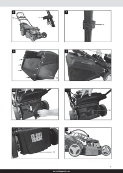 SCHEPPACH Ms173-51e Rasaerba A Scoppio Semovente Avviamento Elettrico 173cc 51cm -Scheppach manuale d uso rasaerba a scoppio semovente avviamento elettrico 173 cc 51 cm scheppach ms173 51e