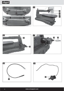 Scheppach DECO MAX Sega A Traforo Con Pedale E Piano Inclinabile -Scheppach manuale d uso traforo oscillante seghetto. legno con piano inclinabile scheppach deco max