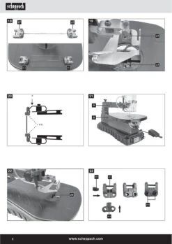 Scheppach DECO SWITCH Sega Da Traforo Con Pedale 24 Scheppach DECO SWITCH Sega Da Traforo Con Pedale -Scheppach manuale d uso traforooscillante con piano inclinabile scheppach deco switch