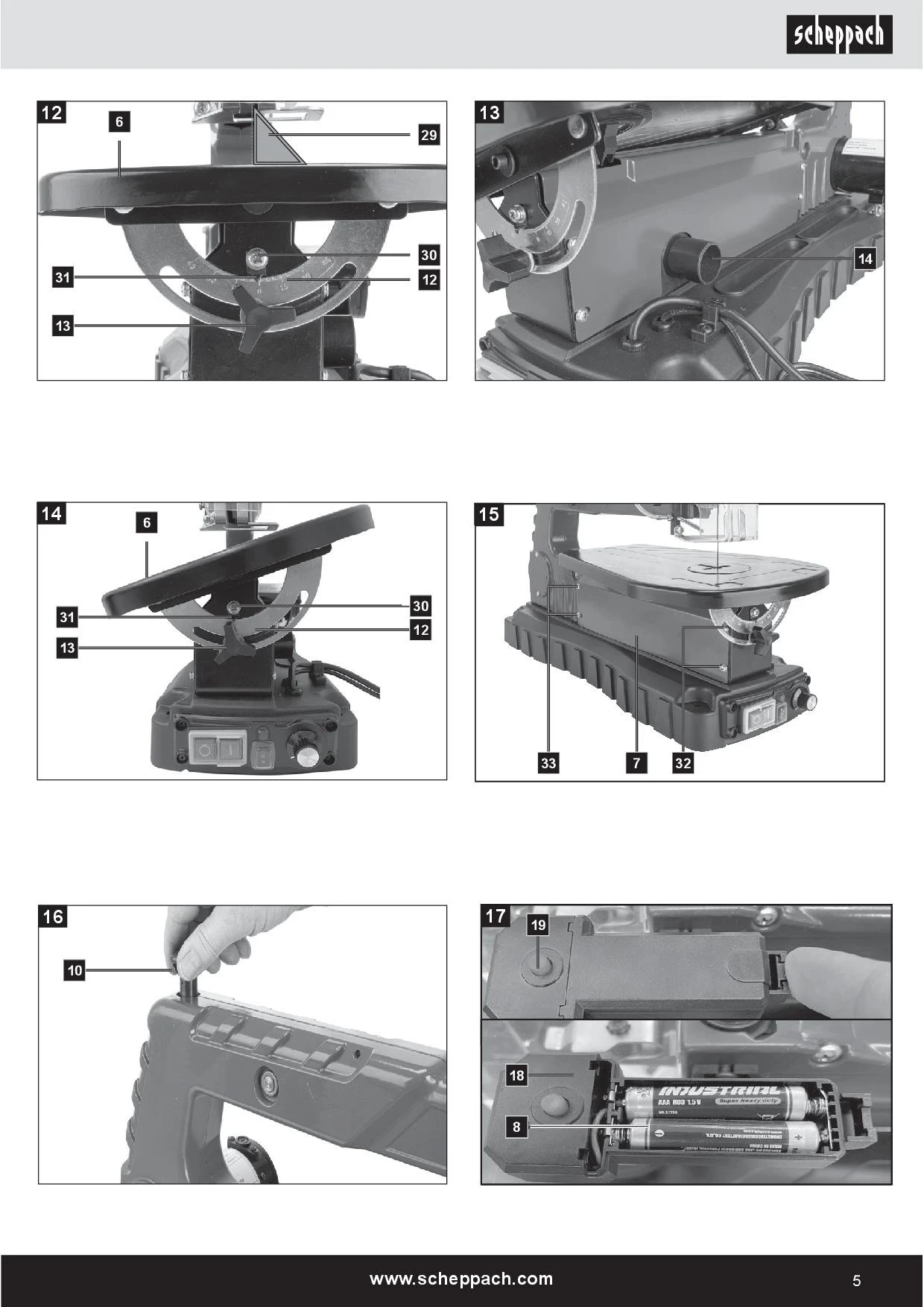 Scheppach DECO SWITCH Sega Da Traforo Con Pedale 12 Scheppach DECO SWITCH Sega Da Traforo Con Pedale - immagine 10