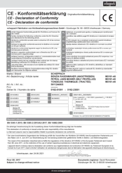 Scheppach MS161-46 Taglio 46 Cm, Trazione Semovente 150 Cc 6in1 -Scheppach manuale d uso 50 4