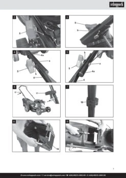 Scheppach Mp132-42 Rasaerba Tagliaerba A Scoppio A Spinta 3in1 132cc Taglio 42cm, Scocca In Metallo 24 Scheppach Mp132-42 Rasaerba Tagliaerba A Scoppio A Spinta 3in1 132cc Taglio 42cm, Scocca In Metallo -Scheppach mp13242