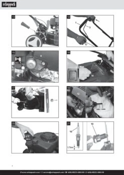 Scheppach Mp132-42 Rasaerba Tagliaerba A Scoppio A Spinta 3in1 132cc Taglio 42cm, Scocca In Metallo 25 Scheppach Mp132-42 Rasaerba Tagliaerba A Scoppio A Spinta 3in1 132cc Taglio 42cm, Scocca In Metallo -Scheppach mp132421