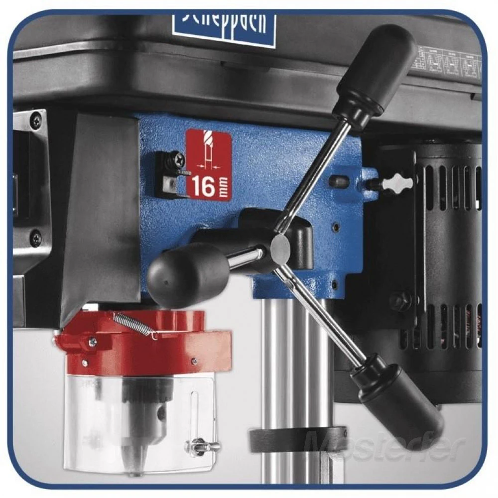 Scheppach DP16SL - Trapano A Colonna Da Banco Con Laser E Morsa 7 Scheppach DP16SL - Trapano A Colonna Da Banco Con Laser E Morsa - immagine 5