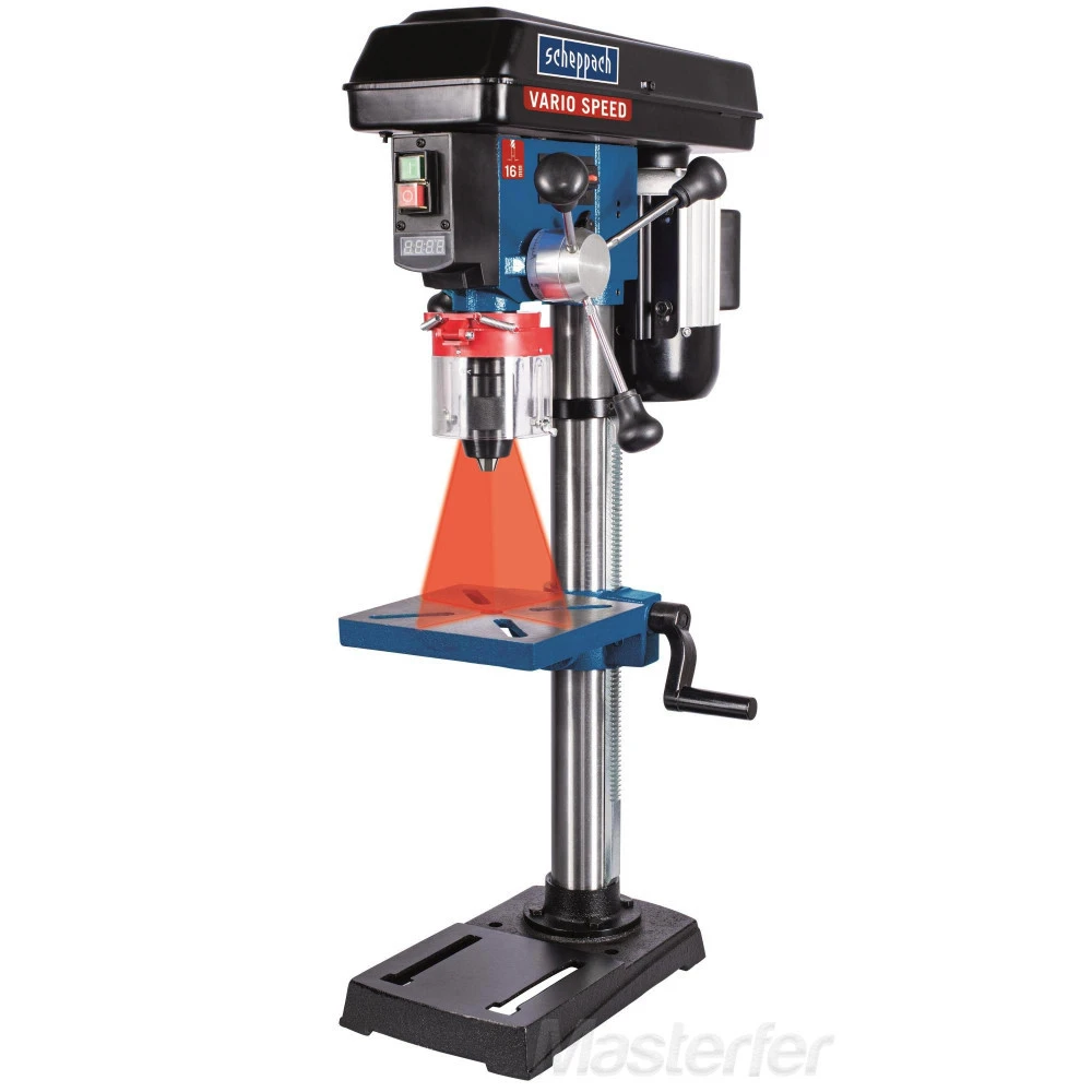 Scheppach DP19VARIO - Trapano A Colonna Con Regolazione Di Velocità E Laser 4 Scheppach DP19VARIO - Trapano A Colonna Con Regolazione Di Velocità E Laser - immagine 2