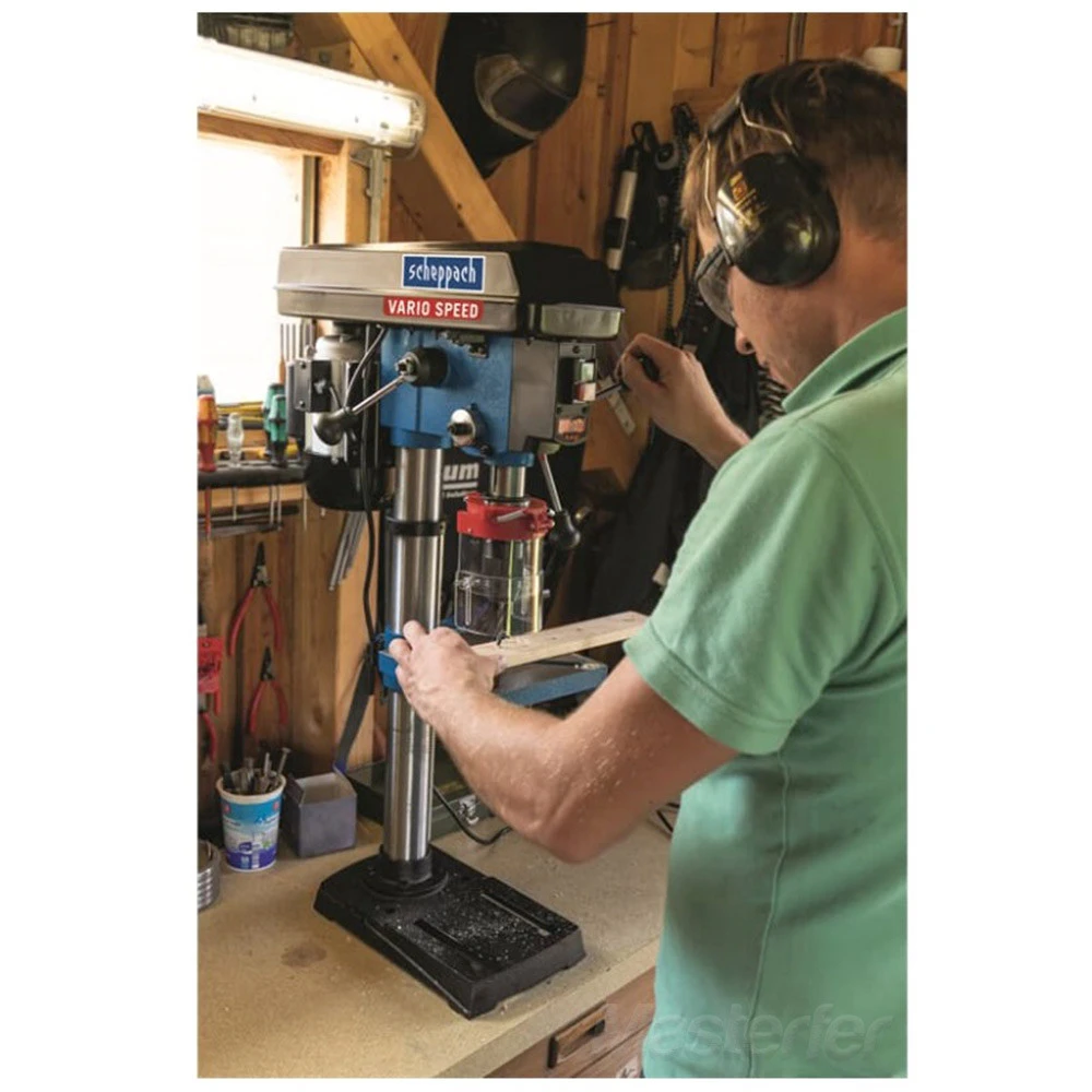 Scheppach DP19VARIO - Trapano A Colonna Con Regolazione Di Velocità E Laser 9 Scheppach DP19VARIO - Trapano A Colonna Con Regolazione Di Velocità E Laser - immagine 7